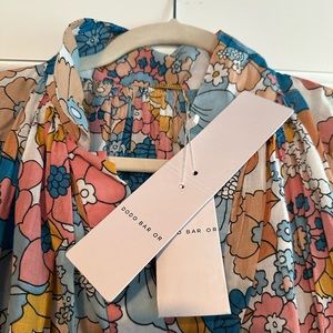 Dodo Bar Or kaftan dress size XS. Floral print. NWT.